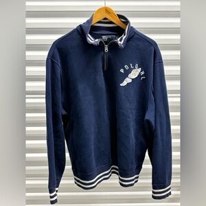 Polo by Ralph Lauren Men's Blue Zip-Up Sweater